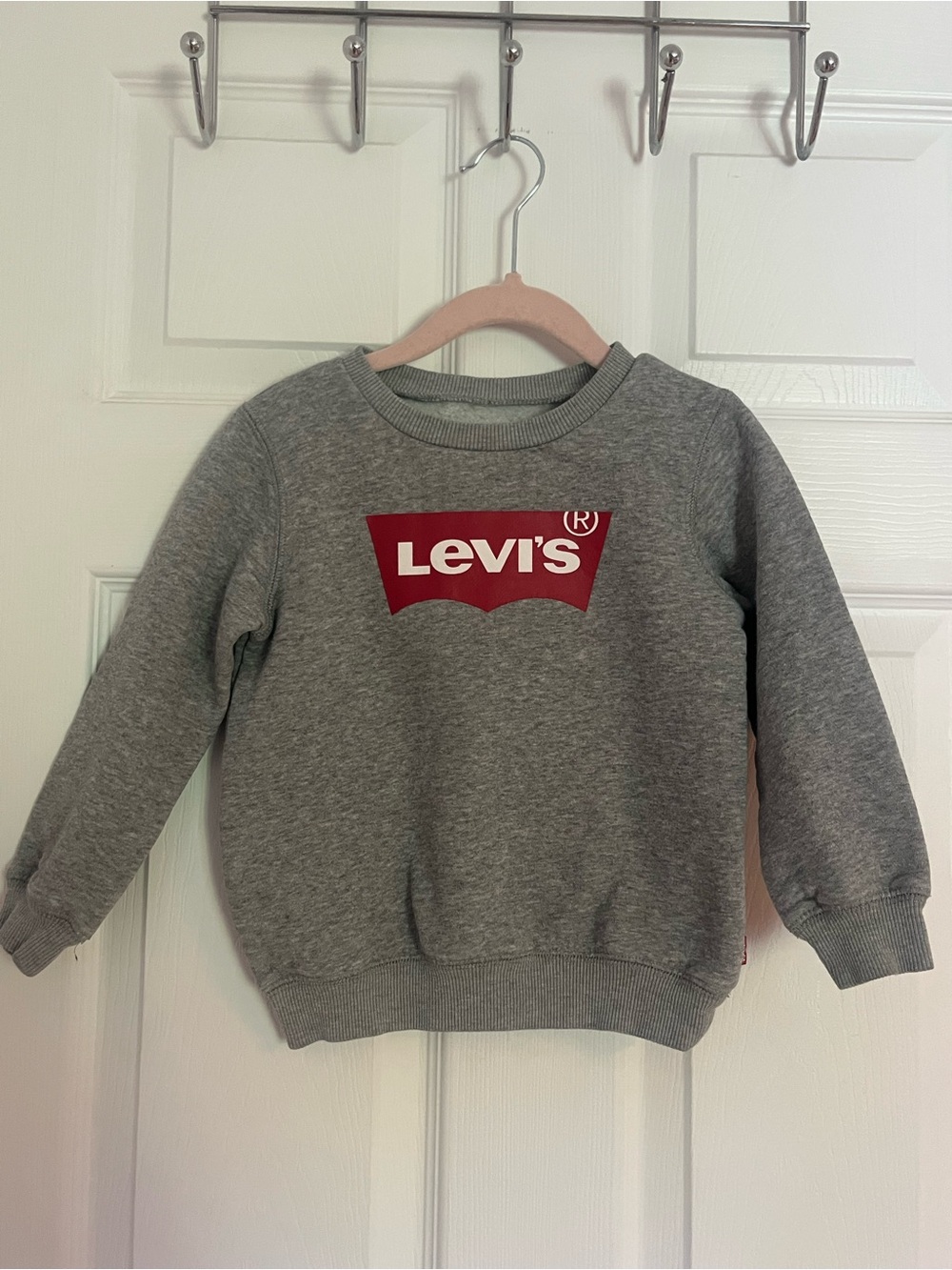 Levi's Kids Grey Sweatshirt with Red Logo